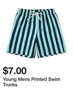 Five Below Young Mens Printed Swim Trunks offer
