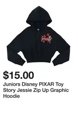 Five Below Juniors Disney PIXAR Toy Story Jessie Zip Up Graphic Hoodie offer