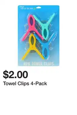 Five Below Towel Clips 4-Pack offer