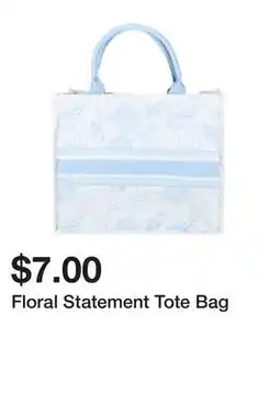 Five Below Floral Statement Tote Bag offer