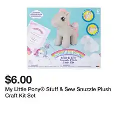 Five Below My Little Pony Stuff & Sew Snuzzle Plush Craft Kit Set offer