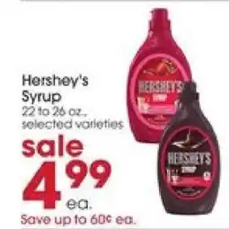Giant Eagle Hershey's Syrup offer