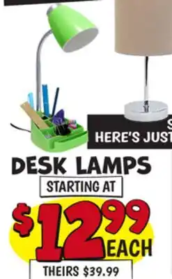 Ollie's DESK LAMPS offer