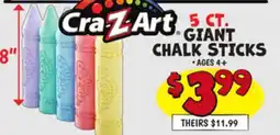 Ollie's CRA-Z-ART GIANT CHALK STICKS offer