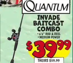 Ollie's QUANTUM INVADE BAITCAST COMBO offer