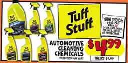 Ollie's TUFF STUFF AUTOMOTIVE CLEANING CHEMICALS offer