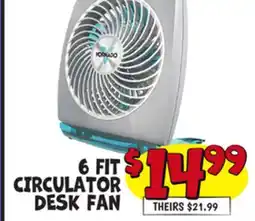 Ollie's FIT CIRCULATOR CIRCULATOR DESK FAN offer