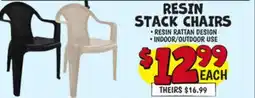 Ollie's RESIN STACK CHAIRS offer