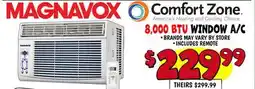 Ollie's MAGNAVOX WINDOW A/C offer