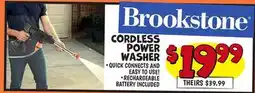 Ollie's BROOKSTONE CORDLESS POWER WASHER offer