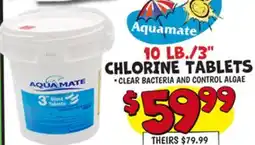 Ollie's AQUAMATE CHLORINE TABLETS offer