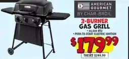 Ollie's 3-BURNER GAS GRILL offer