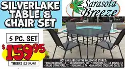 Ollie's SILVERLAKE TABLE & CHAIR SET offer