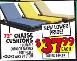 Ollie's CHAISE CUSHIONS offer