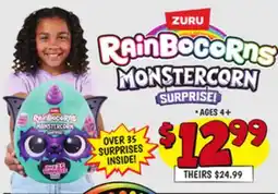 Ollie's ZURU RAINBO CORNS MONSTERCORN SURPRISE! offer