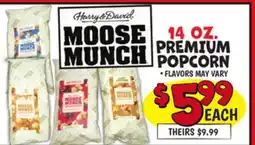 Ollie's MOOSE MUNCH PREMIUM POPCORN offer