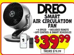 Ollie's DREO SMART AIR CIRCULATION FAN offer