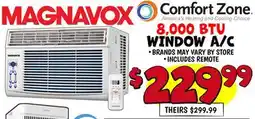 Ollie's Comfort Zone 8,000 BTU WINDOW A/C offer