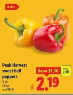 Lidl Peak Harvest sweet bell peppers offer