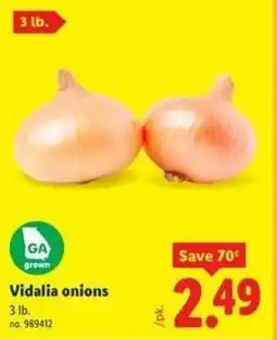 Lidl Vidalia onions offer