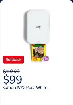 Walmart Canon IVY2 Pure White offer