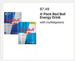 Walgreens 4 - Pack Red Bull Energy Drink offer