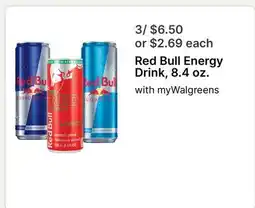 Walgreens Red Bull Energy Drink, 8.4 oz offer