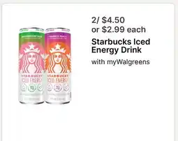 Walgreens Starbucks Iced Energy Drink offer