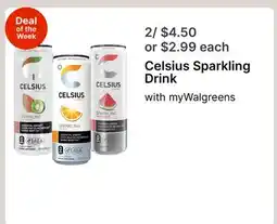 Walgreens Celsius Sparkling Drink offer