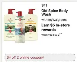Walgreens Old Spice Body Wash offer