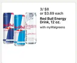 Walgreens Red Bull Energy Drink 12 oz offer