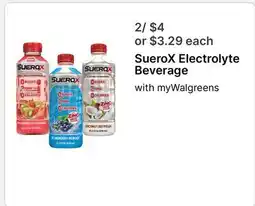 Walgreens SueroX Electrolyte Beverage offer