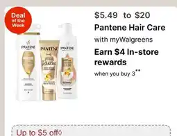 Walgreens Pantene Hair Care offer