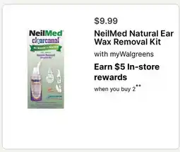 Walgreens NeilMed Natural Ear Wax Removal Kit offer