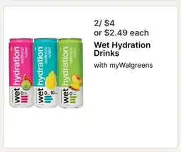 Walgreens Wet Hydration Drinks offer