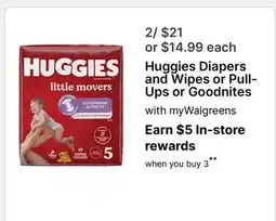 Walgreens Huggies Diapers and Wipes or Pull-Ups or Goodnites offer