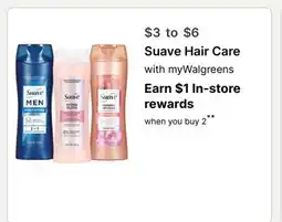 Walgreens Suave Hair Care offer