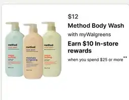 Walgreens Method Body Wash offer