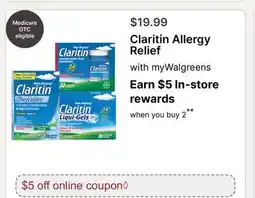 Walgreens Claritin Allergy Relief offer
