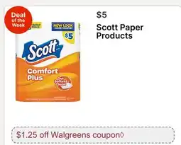 Walgreens Scott Paper Products offer
