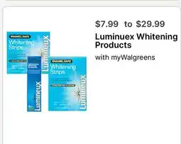 Walgreens Luminuex Whitening Products offer