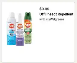 Walgreens Off! Insect Repellent offer