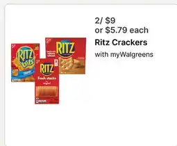 Walgreens Ritz Crackers offer