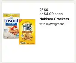 Walgreens Nabisco Crackers offer