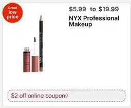 Walgreens NYX Professional Makeup offer