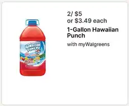 Walgreens 1-Gallon Hawaiian Punch offer