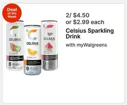 Walgreens Celsius Sparkling Drink offer