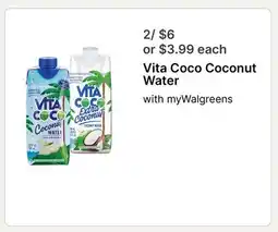 Walgreens Vita Coco Coconut Water offer