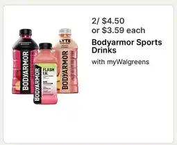 Walgreens Bodyarmor Sports Drinks offer