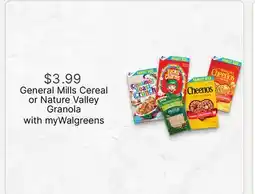 Walgreens General Mills Cereal or Nature Valley Granola offer